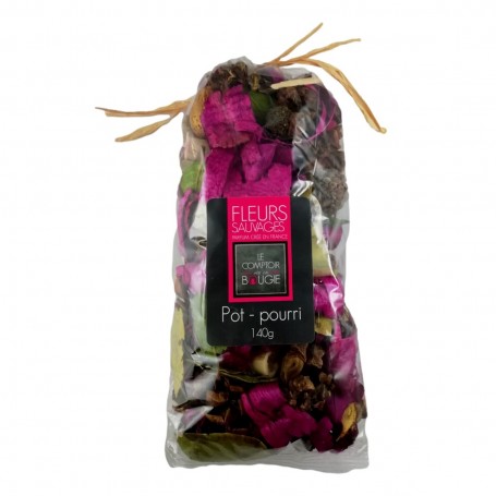 Pot Pourri 140G 10 Parfums Cannelle Eucalyptus Lavande Miel Pêche Vanille Rose