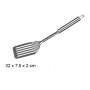 Spatule Trouée pour Retourner la Viande Crêpe Poisson Légume 32x8cm en Acier