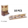 10 Carnets de Longues Feuilles à Rouler Tabac 110mm Papier Bio RASTA 320pcs