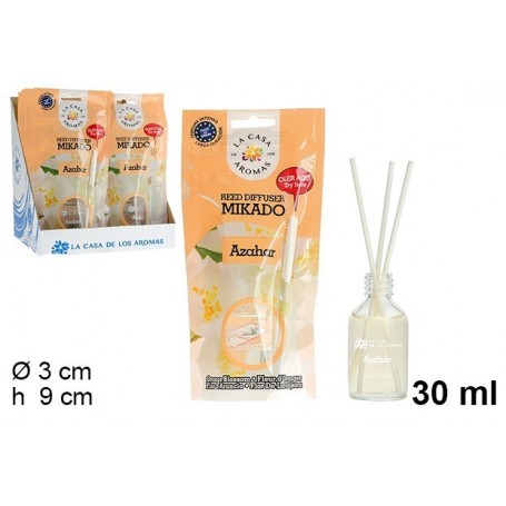 Mikado Fleur d'Oranger 30ml Diffuseur de Parfum d'Ambiance Bâtons