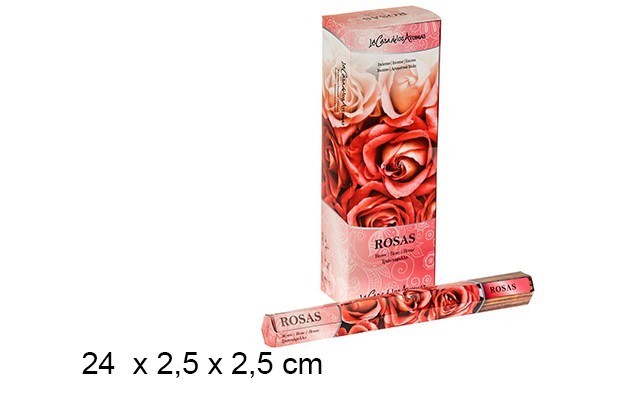 20 Bâtons d'Encens à la Rose Senteur Parfum d'Ambiance Intérieur