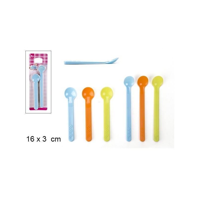 Lot De 6 Cuillères En Plastique Multicolores LATRAT – 19 Cm – Pour Yaourts, Glaces Et Cocktails – Lavables Au Lave-vaisselle