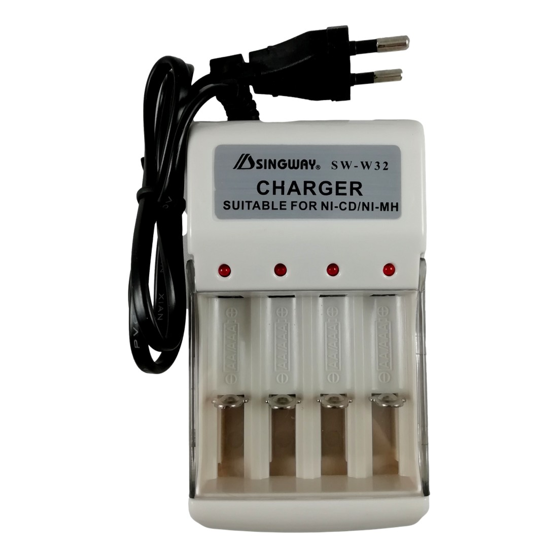 Chargeur Piles Batteries Rechargeables AA LR03 et AAA LR6 NI-MH NI-CD Singway