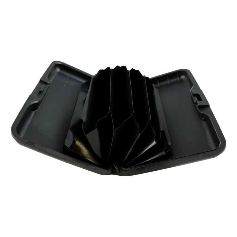 Porte-cartes Anti-piratage RFID - Pour 2 Cartes Bancaires - Fabriqué En France - Bleu - Blindé Contre Les Ondes