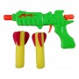 Pistolet à Fléchettes Mousse + 2 Fusées Souples Multicolores Jouet Adresse Enfant