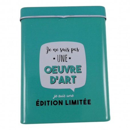 Boîte à Cigarettes en Métal Etui de Rangement Drôle Idée Cadeau Fumeur