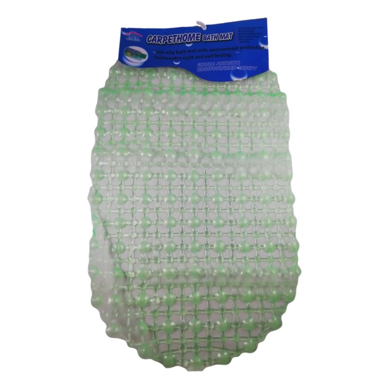 Tapis De Baignoire Antidérapant En Silicone - 43x91 Cm - Blanc, Respirant Et Lavable - 9