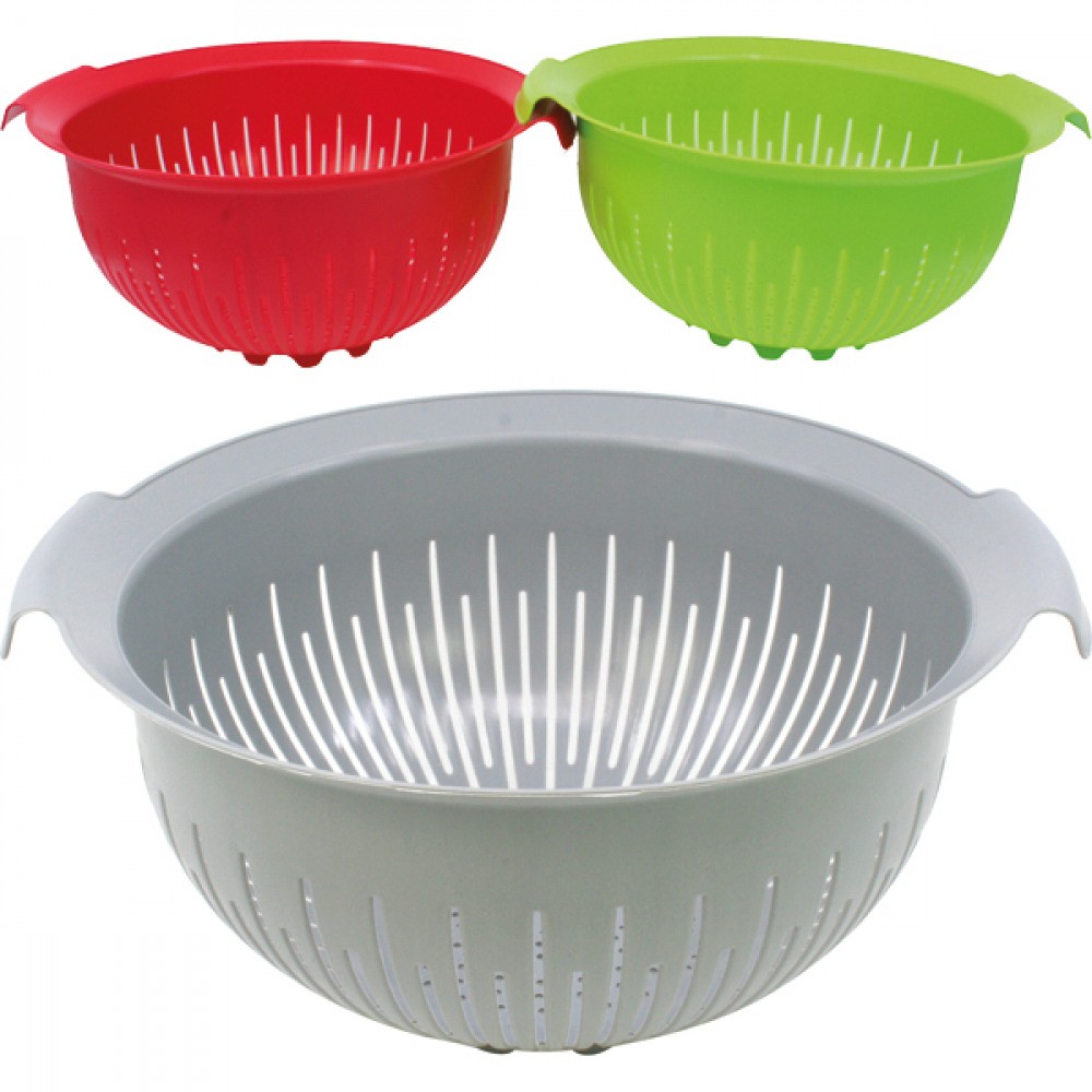 Lot 2X Passoires 26cm en Plastique Coloré Egouttoir Légumes Riz Pâtes Cuisine