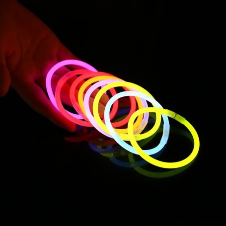 Bâtons Lumineux Fluorescents De Fête Bracelets Colliers Néon