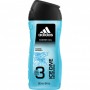 Gel Douche Adidas Ice Dive Rafraichissant Extrait Marin 3en1 250ml