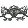 Masque de Carnaval Bal Vénitien Venise Noir en Tissu Fin Léger Femme Déguisement