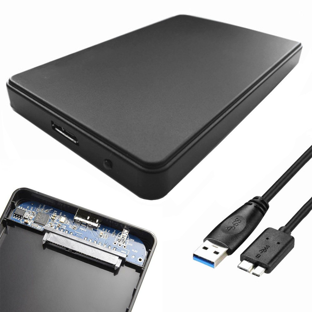 Boitier Station Disque Dur Externe Noir USB 3.0 2.5 pouces pour SATA HDD et SSD